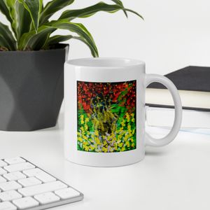 28 GASEOUS WHITE GLOSSY MUG 11 0Z