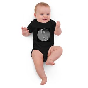 001 YING YANG ORGANIC COTTON BABY BODY SUIT