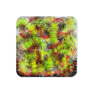 84 SNAKE TRAIL CORK BACK COASTER 3.74 X 3.74