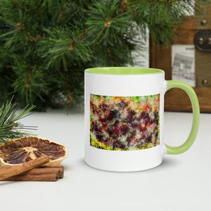 152 EROSION WHITE CERAMIC MUG WITH INSIDE COLOR 11 0Z