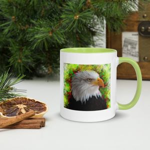160 EAGLE WHITE CERAMIC MUG WITH INSIDE COLOR 11 0Z