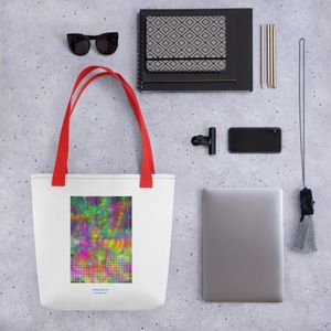 156 BIZZARE ALL OVER PRINT TOTE BAG 15 X 15