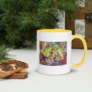 177 FLARE WHITE CERAMIC MUG WITH INSIDE COLOR 11 OZ