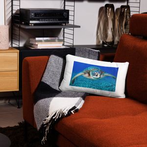 SWIMMING TURTLE ALL OVER PRINT BASIC PILLOW CASE 20 X 12