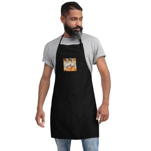 128 ICY CAVE BLACK APRON