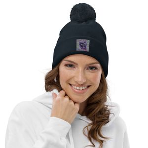 189 RACOON POM POM BEANIE ONE SIZE