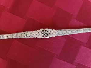 925 Italy Tapered Chain Style Bracelet w/ Multicolored Gemstones