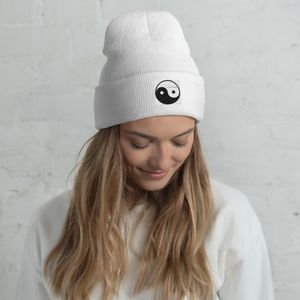 MINI YING YANG CUFFED BEANIE ONE SIZE