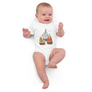 CHINESE TAOIST TRIAD ORGANIC COTTON BABY BODY SUIT