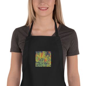 35 BLOOM BLACK APRON