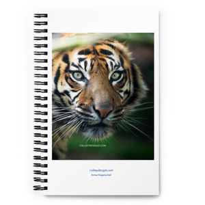 MALE TIGER SPIRAL NOTEBOOK