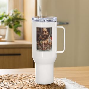 109 BUDDHA TRAVEL MUG WITH HANDLE 40 OZ