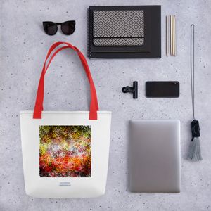 128 ICY CAVE ALL OVER PRINT TOTE BAG 15 x 15
