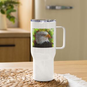 160 EAGLE TRAVEL MUG WITH HANDLE 25 OZ