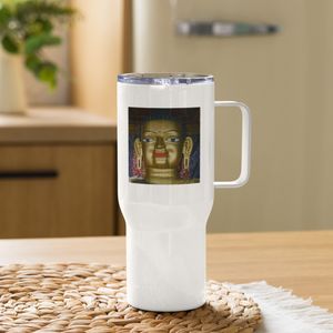 108 BUDDHA TRAVEL MUG WITH HANDLE 25 OZ