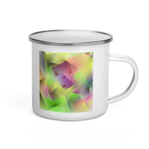 007 - CUBEFACE ENAMEL MUG 12 OZ