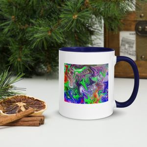 174 INLET WHITE CERAMIC MUG WITH INSIDE COLOR 11 OZ
