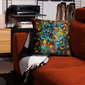 41 BUBBLES ALL OVER PRINT BASIC PILLOW CASE 22 X 22