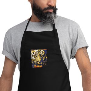 FEMALE TIGER BLACK APRON