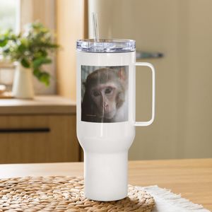 HAZY MONKEY TRAVEL MUG WITH HANDLE 40 OZ