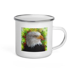 160 EAGLE ENAMEL MUG 12 OZ