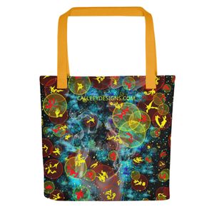 41 BUBBLES ALL OVER PRINT TOTE BAG 15 X 15