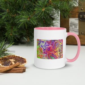 178 BLEND WHITE CERAMIC MUG WITH INSIDE COLOR 11 OZ