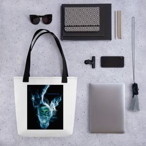 FLUID FACE ALL OVER PRINT TOTE BAG 15 X 15