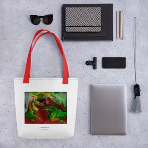 181 FEAST ALL OVER PRINT TOTE BAG 15 X 15
