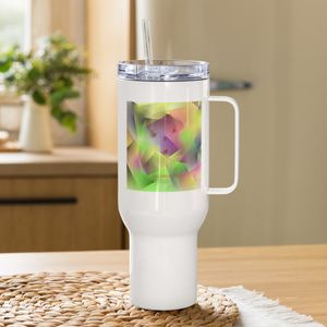 007 CUBEFACE TRAVEL MUG WITH HANDLE 40 OZ