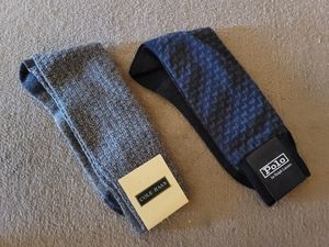 Ralph Lauren Polo &amp; Cole Haan Dress Socks – Black &amp; Taupe - 2pr.