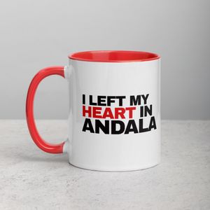 Ceramic Mug: I Left My Heart in Andala