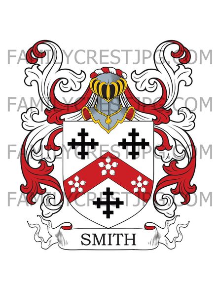 Smith Family Crest - Northampton, England