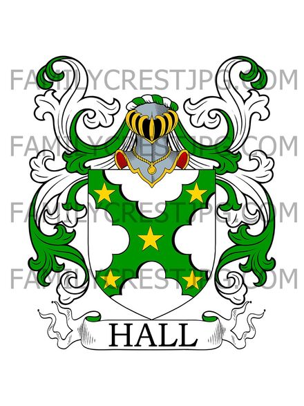 Hall Family Crest - Lincolnshire, England