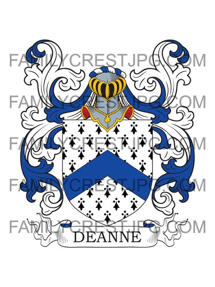Deanne Family Crest - Ireland