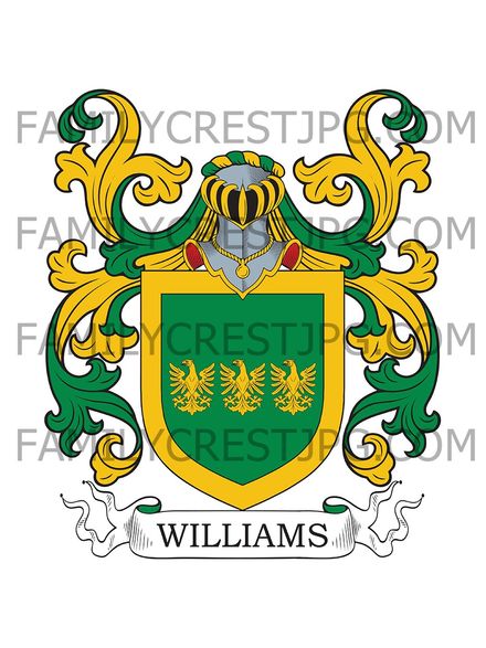 Williams Family Crest - London, England