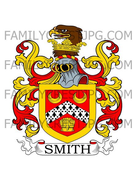 Smith Family Crest - Carbeth Guthrie, co. Stirling, Scotland