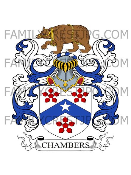 Chambers Family Crest - Kilboyne, co. Mayo, Ireland