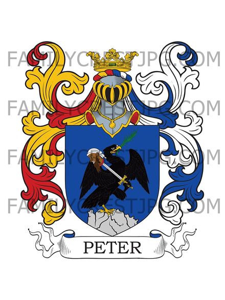 Peter Family Crest - Croatia/Slovania