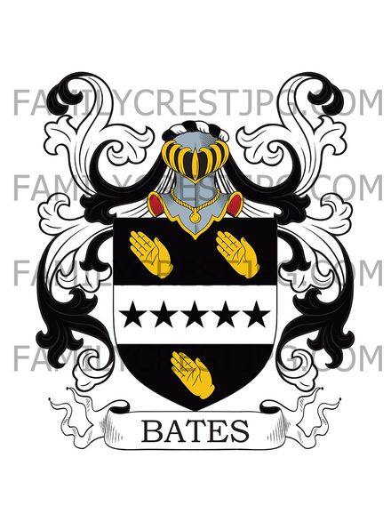 Bates Family Crest - Norfolk, England