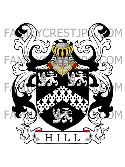 Hill Family Crest - London, England