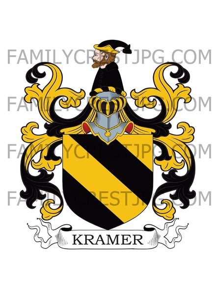 Kramer Family Crest - Nuremberg 1817