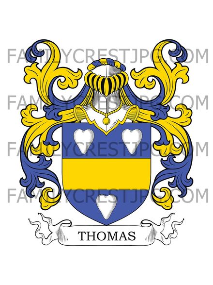 Thomas Family Crest - de Cuers
