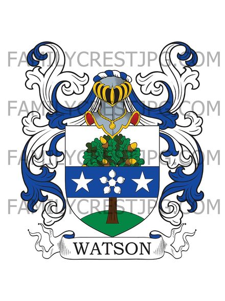 Watson Family Crest - Wallace Craigie, Dundee, Scotland