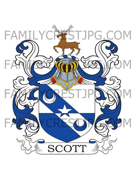 Scott Family Crest - London &amp; Scotland
