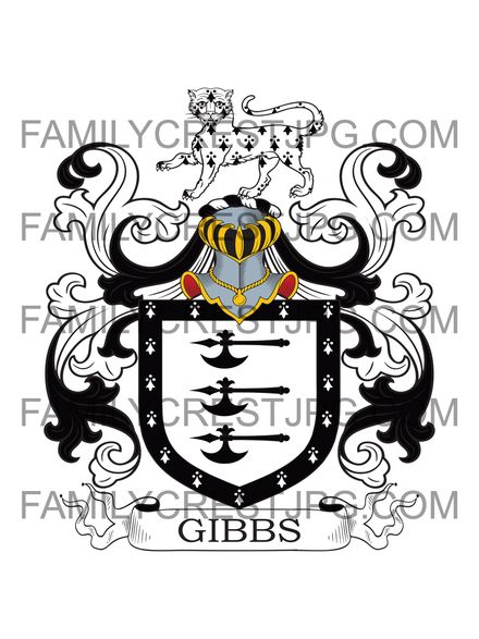 Gibbs Family Crest - South Perrott, co. Dorset, England