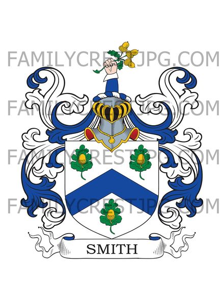 Smith Family Crest - Wike, co. Somerset, England