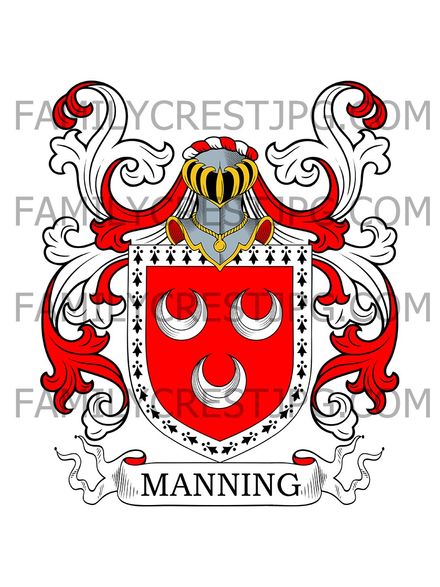 Manning Family Crest - Ireland