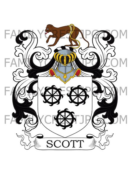 Scott Family Crest - Yorkshire, England