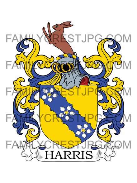 Harris Family Crest - Cricksey, co. Essex, England